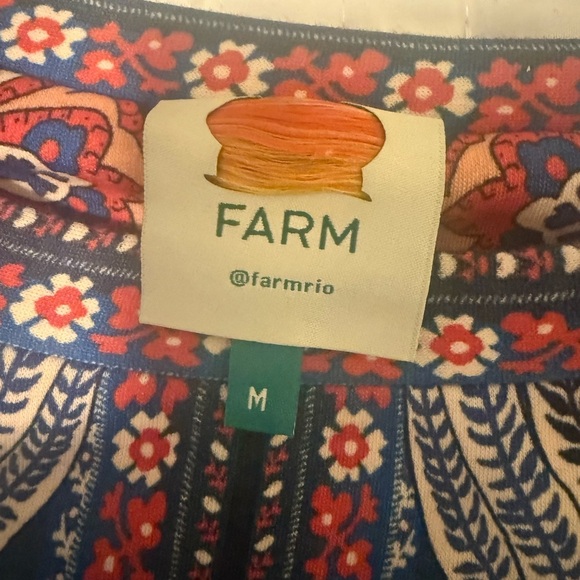 Farm Rio Boho Paisley Striped Sweatshirt Pullover – Size M - Picture 9 of 10